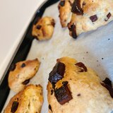 卵なし甘さ控えめ Chocolate Scones